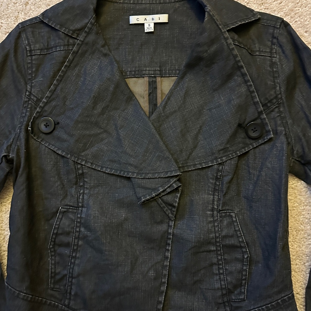 CAbi Black Denim/Jean Jacket - Picture 2 of 4